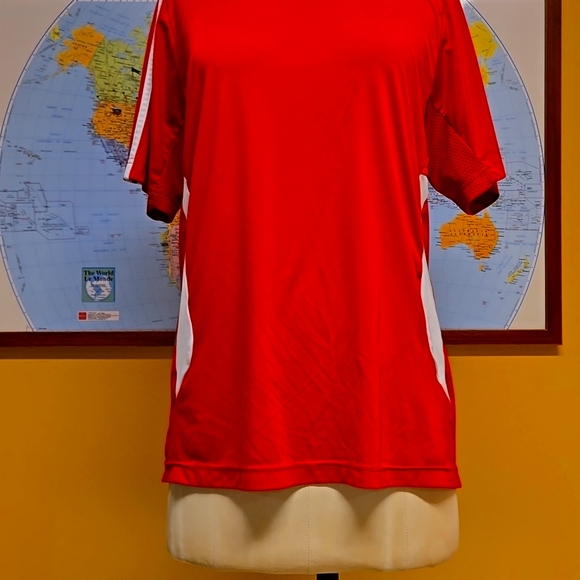 Adidas originaL Short sleeves men's small clima365 red jersey, mint VTG shape - Picture 2 of 13